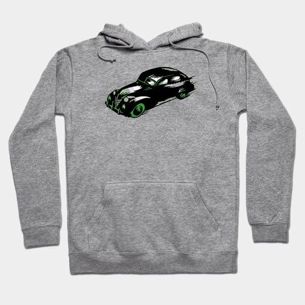 Aromantic Pride Vintage Car Design Hoodie by VernenInk